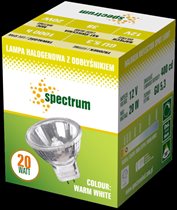Spectrum -lampa halogenowa z odbłyśnikiem GU5,3, 12V, 20W, warm white