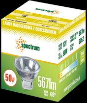 Spectrum -lampa halogenowa z odbłyśnikiem GU5,3, 12V, 50W, 567 lm