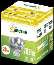 Spectrum -lampa halogenowa z odbłyśnikiem GU4, 12V, 20W, 282 lm