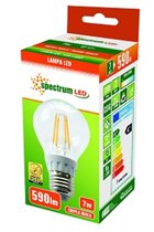 Spectrum - lampa LED ozdobna GLS E27 7W  ciepła biała 