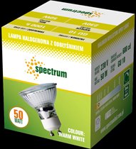 Spectrum -lampa halogenowa z odbłyśnikiem GU10, 230V, 50W, warm white